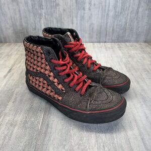 Vans Customs K HUD XOXO  Sk8-Hi  Lace Up High top Size 8 Men/ 9.5 Women Kiss